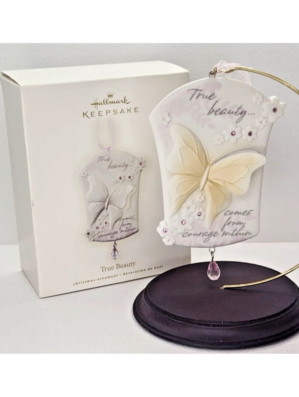 Hallmark Keepsake True Beauty 2008 Porcelain Exclusive Christmas Ornament New